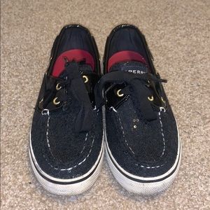 Black Sequin Sperry’s